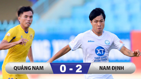  Kết quả Quảng Nam 0–2 Nam Định: Đăng quang sớm 1 vòng đấu